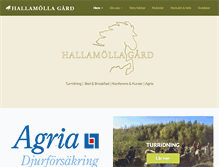Tablet Screenshot of hallamolla.se